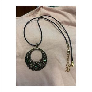 Bronze charm necklace